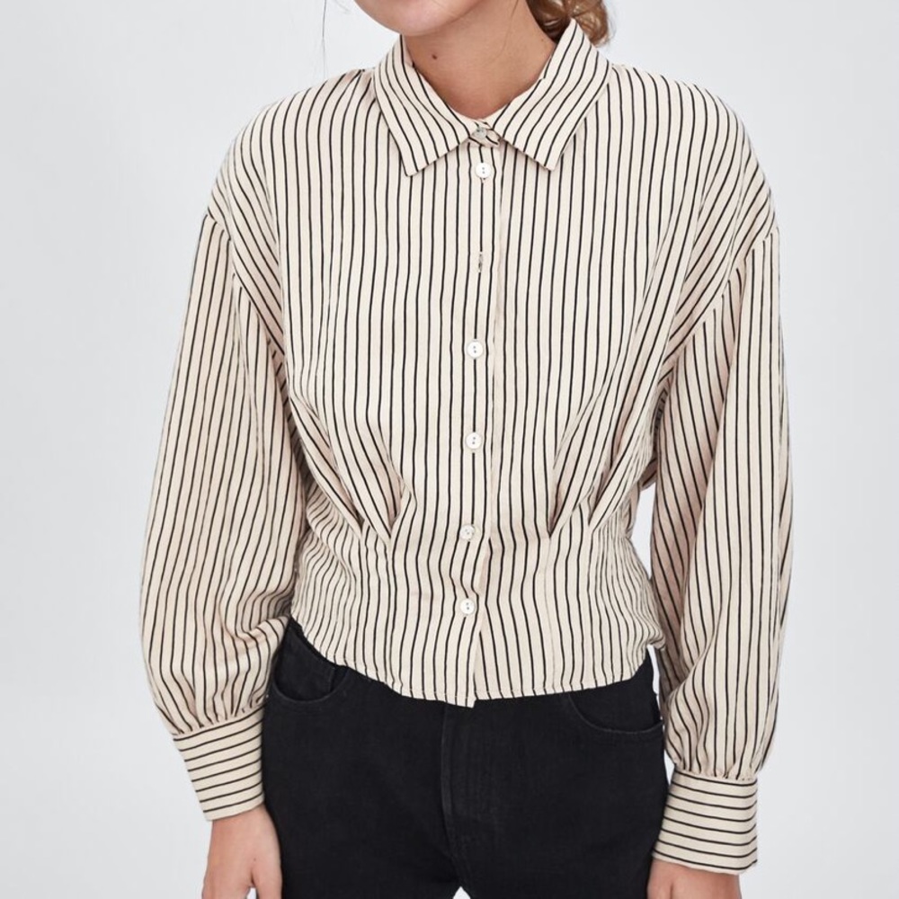 Printed Cropped Top by Zara